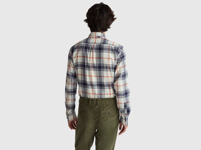 Flanell-Button-Down-Hemd