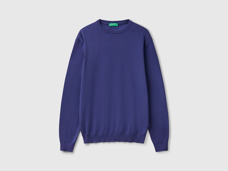 Pullover aus 100% Baumwolle mit Rundhalsausschnitt