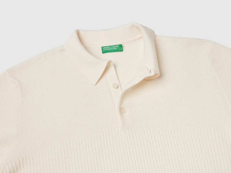 Kurzarm-Strickpoloshirt