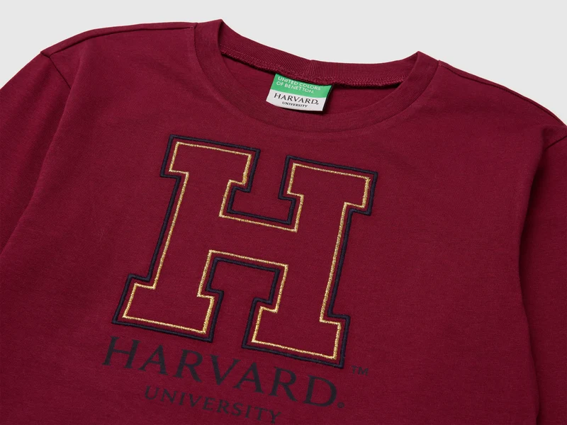 T-Shirt mit kastiger Passform ©Harvard University