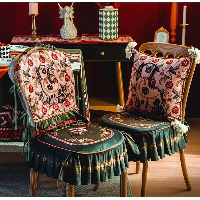 Vintage Dining Chair Slipcover - Accent Chair Protector for Events