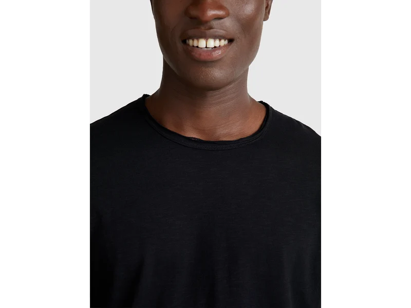 T-Shirt aus geflammter Baumwolle