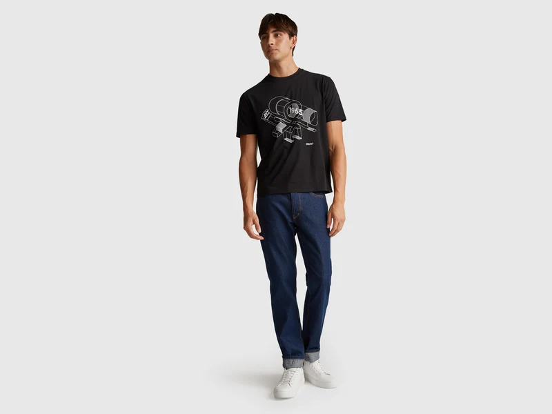 Baumwoll-T-Shirt mit Logo