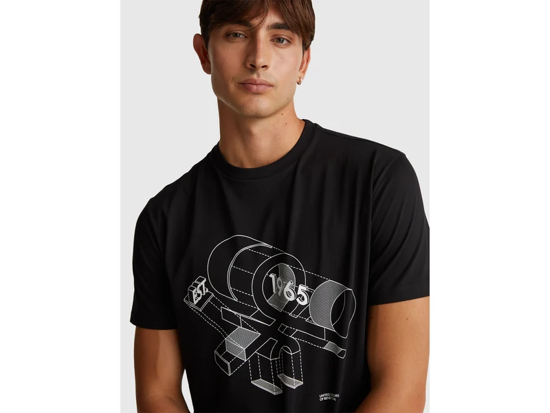 Baumwoll-T-Shirt mit Logo