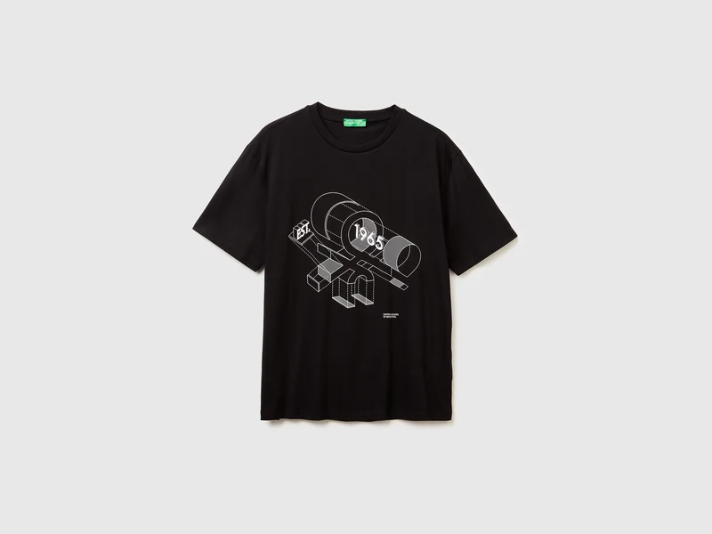 Baumwoll-T-Shirt mit Logo