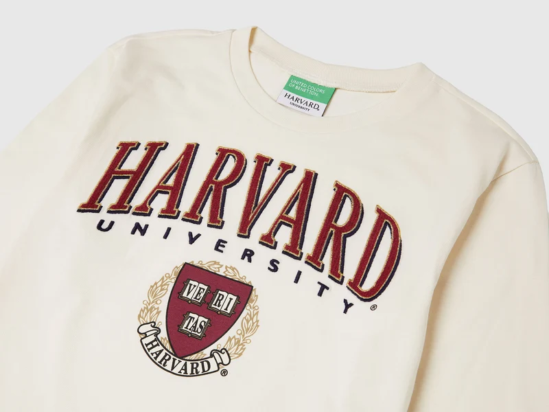 T-Shirt mit kastiger Passform ©Harvard University