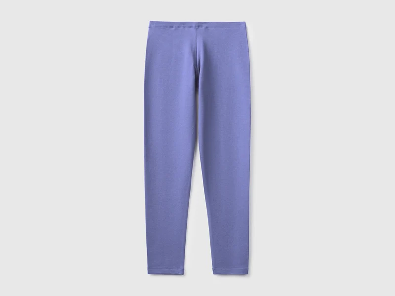 Leggings aus Stretch-Baumwolle mit Logo