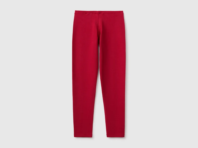 Leggings aus Stretch-Baumwolle mit Logo
