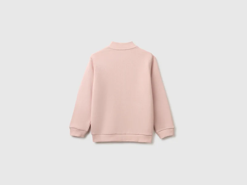 Sweatshirt mit Glitzer-Print