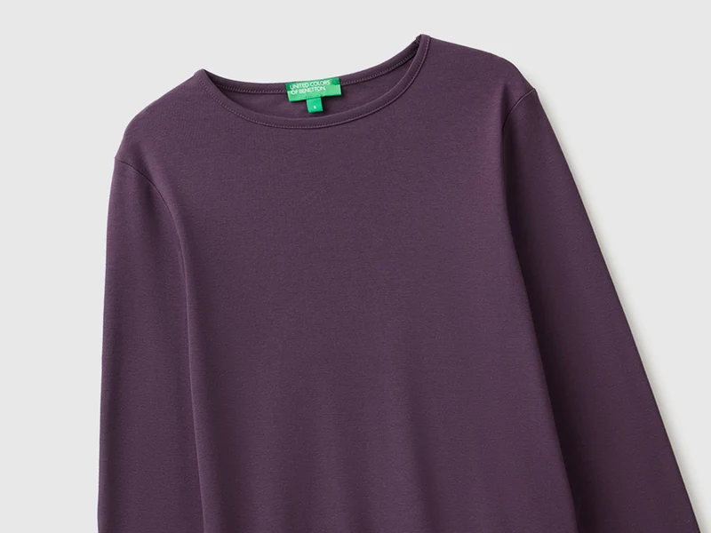 Schmal geschnittenes Langarm-T-Shirt