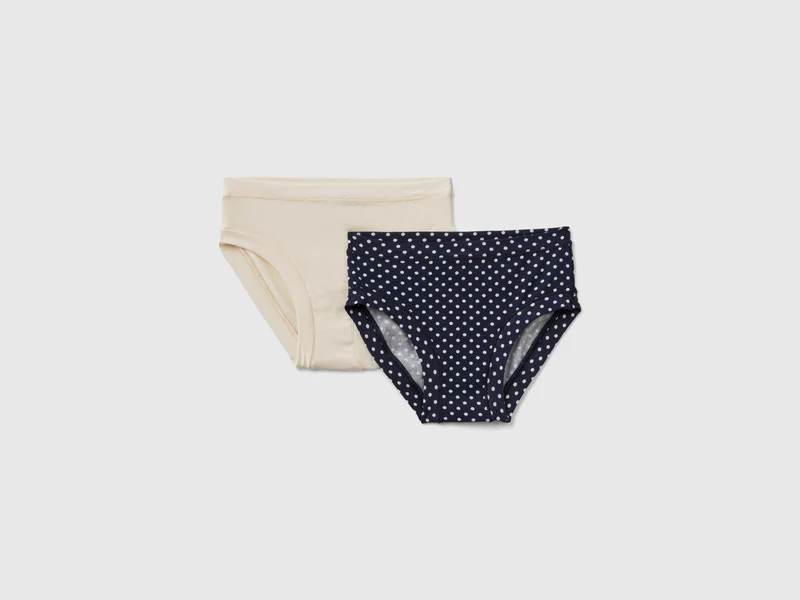 Zwei Slips aus superelastischer Bio-Baumwolle
