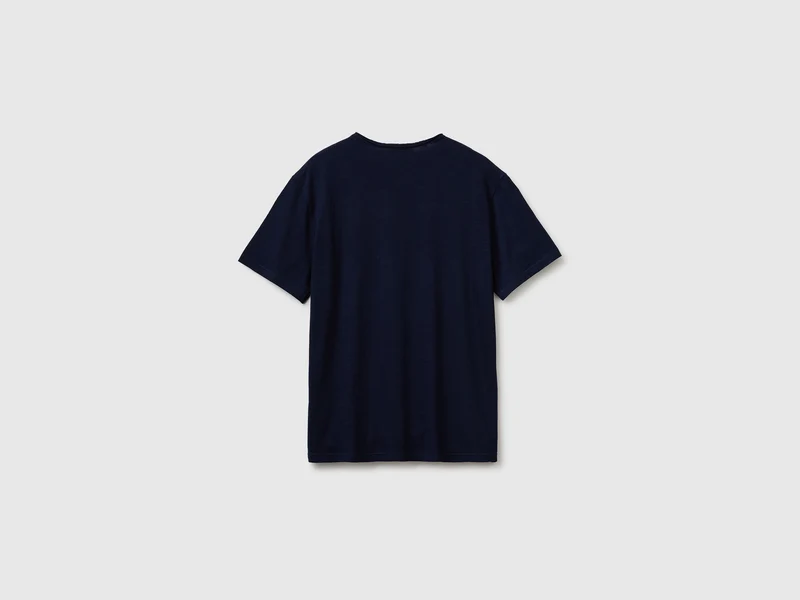 T-Shirt aus geflammter Baumwolle