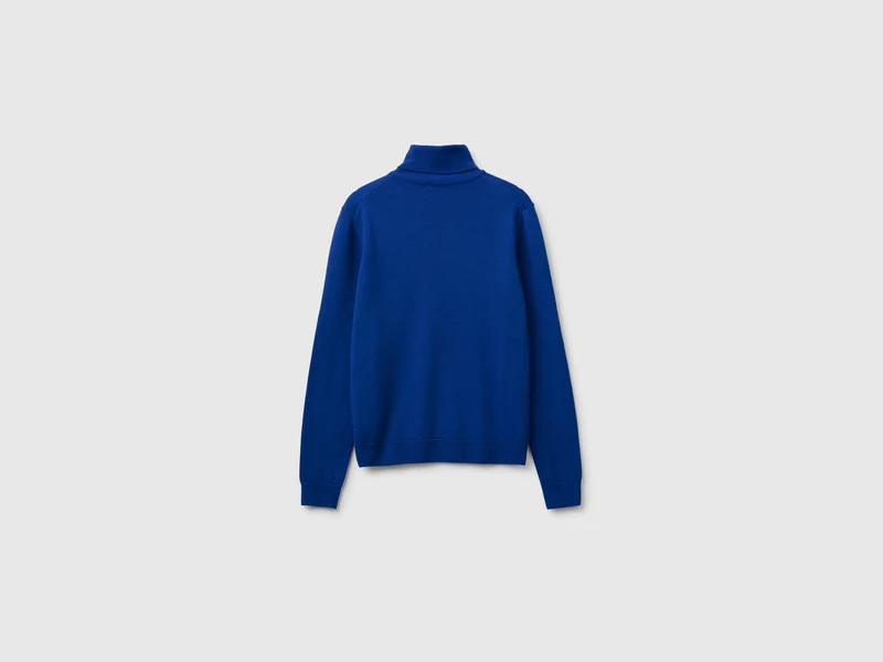Rollkragenpullover aus 100 % Merinowolle