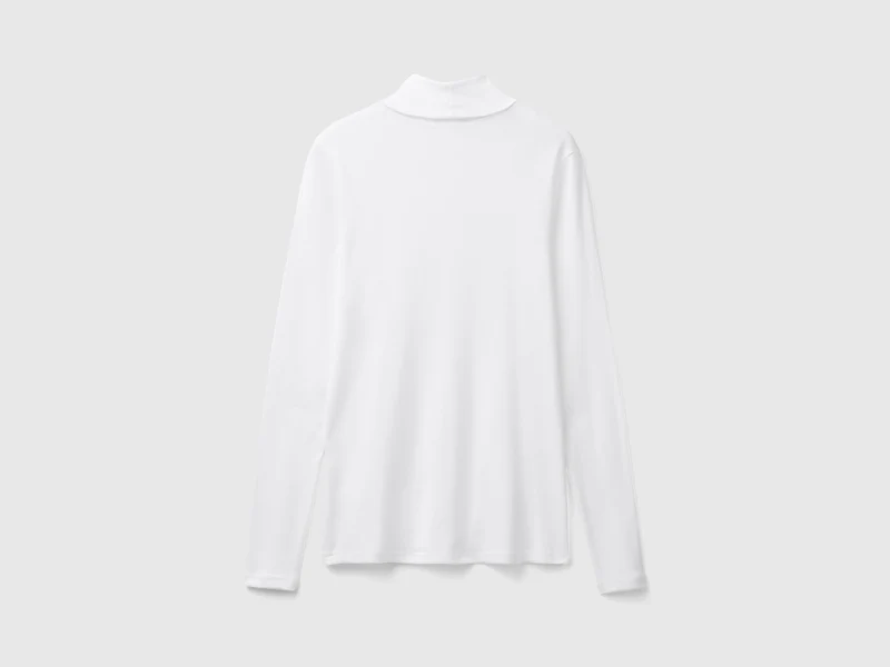 Langarm-T-Shirt mit hohem Halsausschnitt