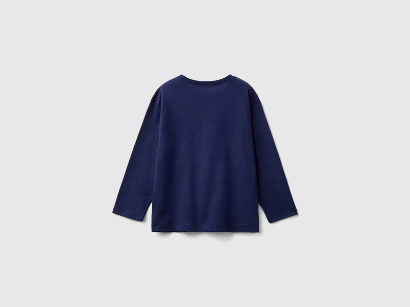 Langärmliges Baumwoll-T-Shirt