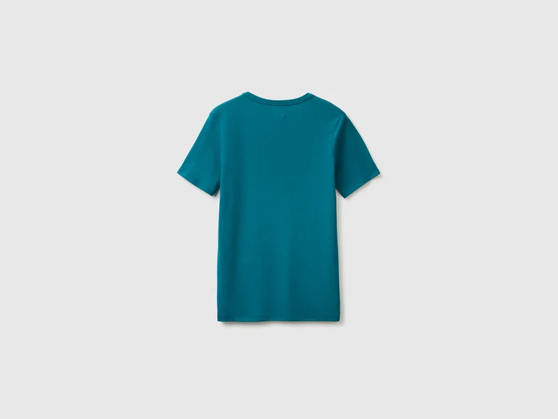 Kurzärmeliges T-Shirt mit Glitzerlogo