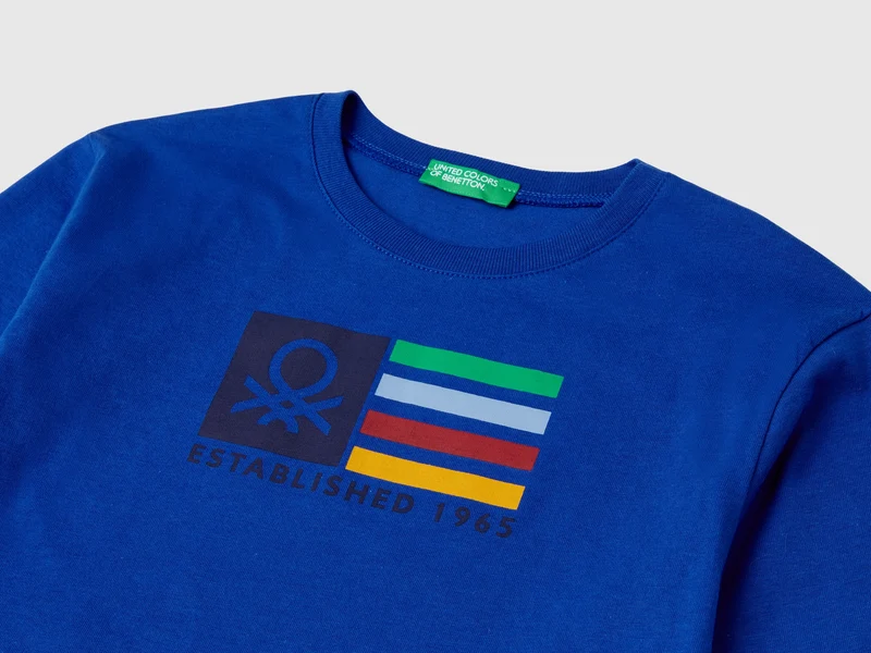 Langärmliges Baumwoll-T-Shirt