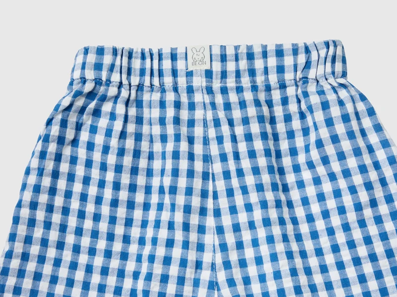 Vichy-Shorts aus reiner Baumwolle