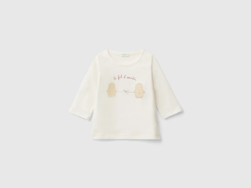 Langärmeliges T-Shirt aus warmer Bio-Baumwolle