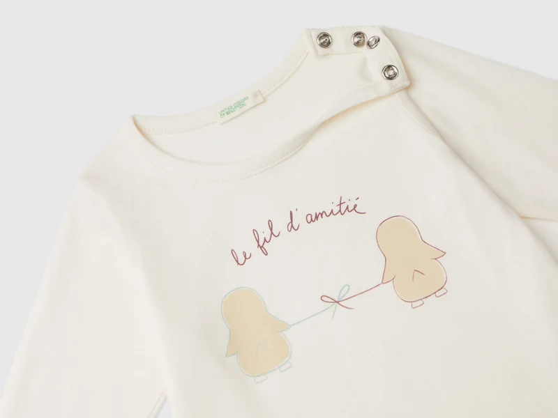 Langärmeliges T-Shirt aus warmer Bio-Baumwolle
