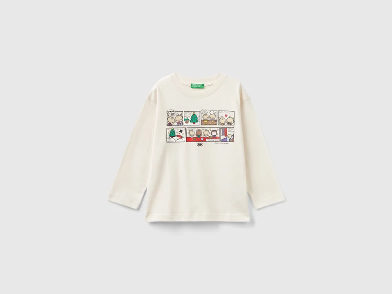 Warmes T-Shirt mit weihnachtlichem Aufdruck