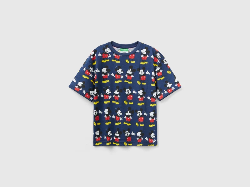 Shirt in Dunkelblau mit Micky Maus-Print