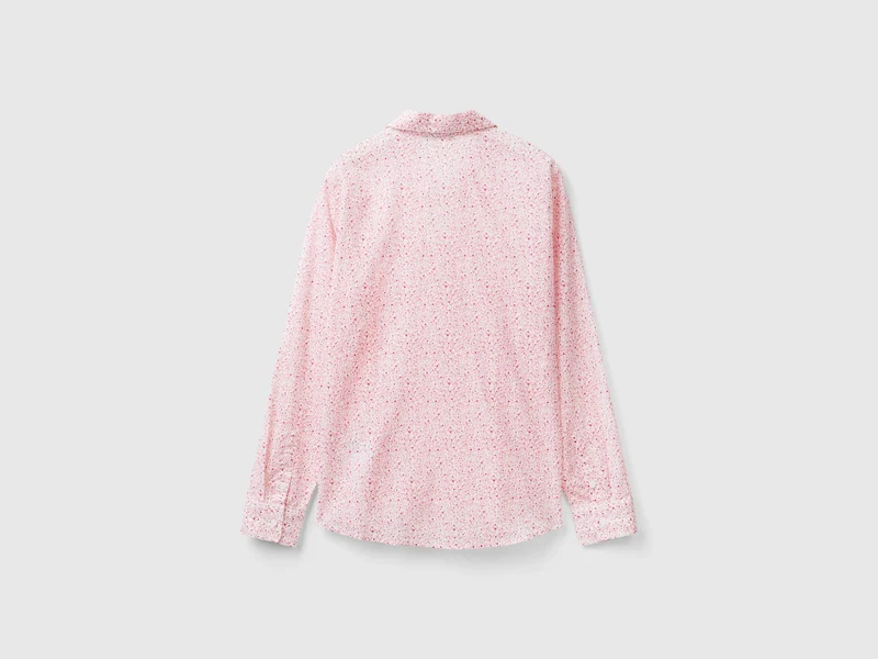 Gemustertes Hemd 100% Baumwolle