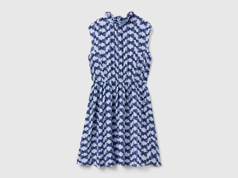 Kurzes Kleid mit Schleifendruck