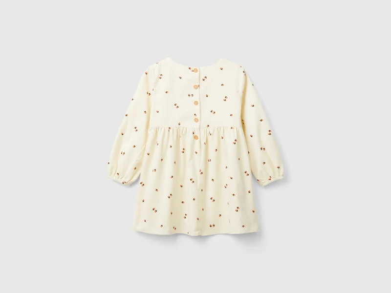 Samtkleid mit Rosen-Print