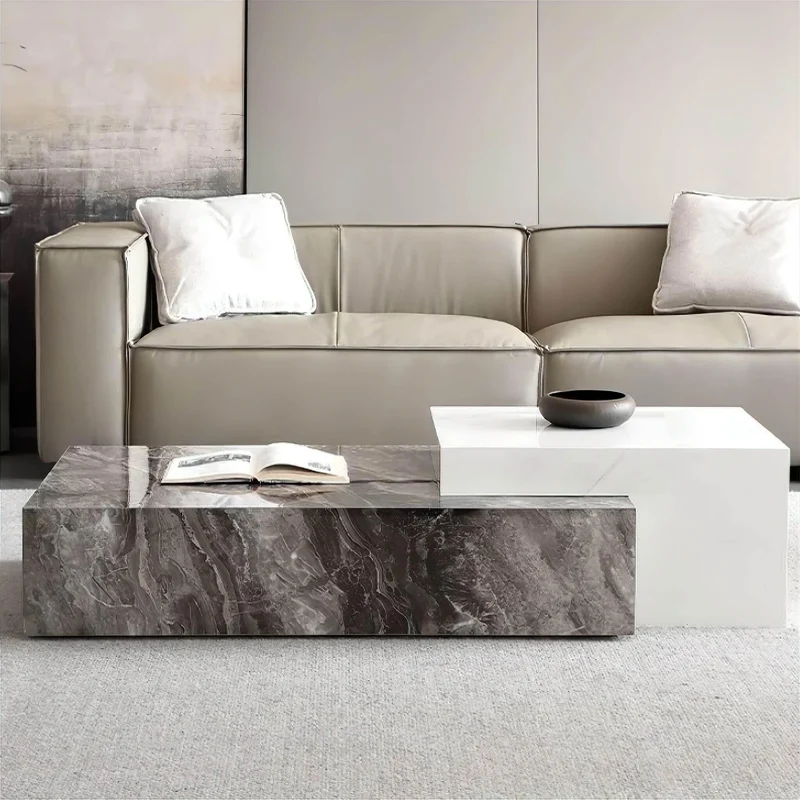 Modern Marble Coffee Table - Elegant Living Room Furniture