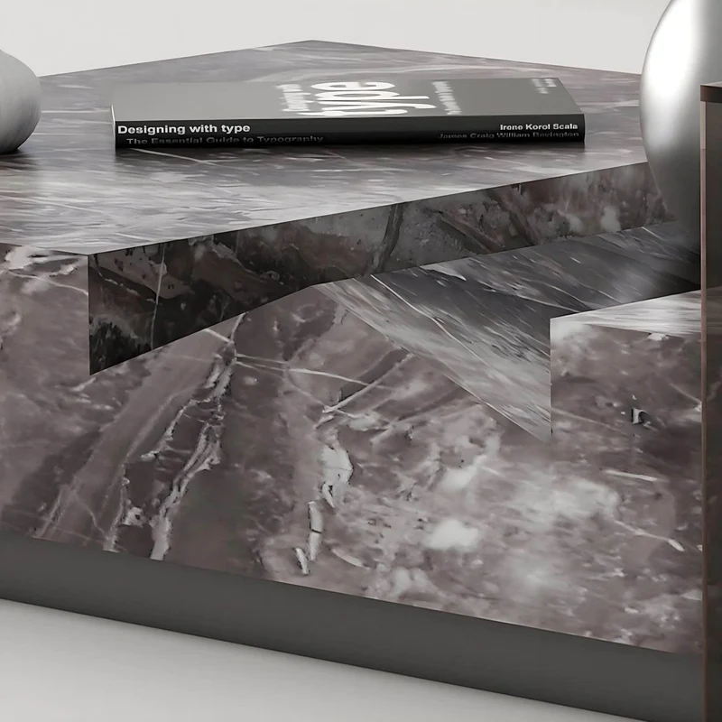 Marble Coffee Table - Elegant Lucienne Accent Table