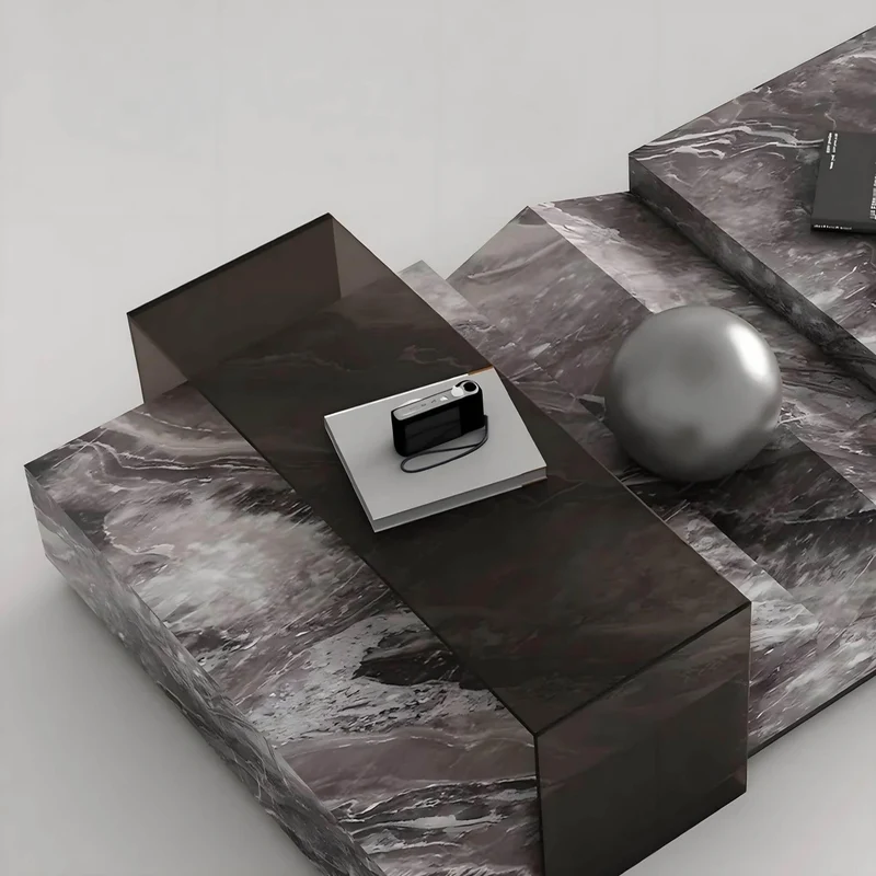 Marble Coffee Table - Elegant Lucienne Accent Table