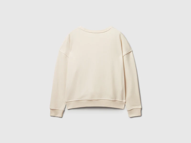 Sweatshirt mit normaler Passform und Applikation