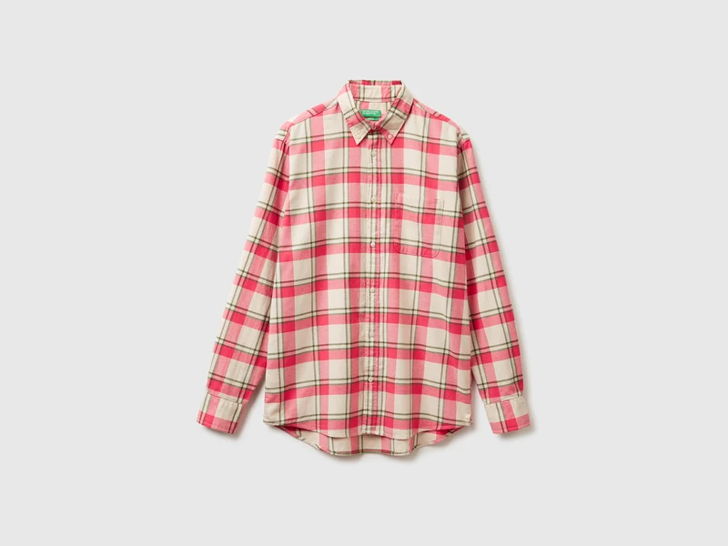 Flanell-Button-Down-Hemd