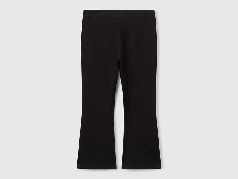 Ausgestellte Leggings aus Stretch-Baumwolle