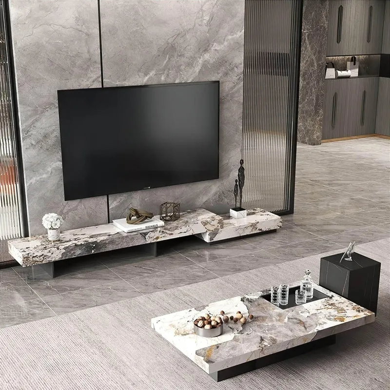 Modern Slate TV Cabinet - Stylish Entertainment Center