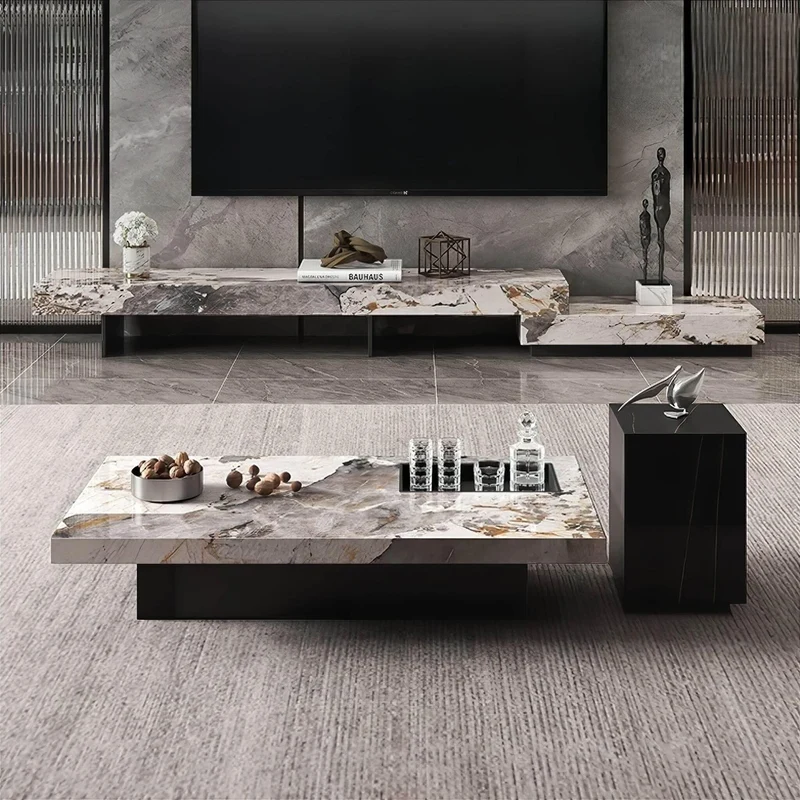 Modern Slate TV Cabinet - Stylish Entertainment Center