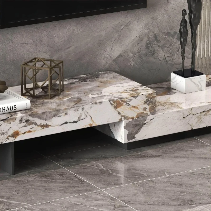 Modern Slate TV Cabinet - Stylish Entertainment Center