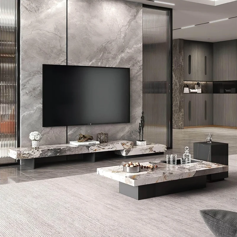 Modern Slate TV Cabinet - Stylish Entertainment Center
