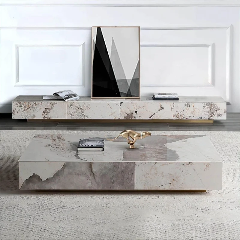 Modern TV Cabinet - Brunella Slate Entertainment Unit for Contemporary Living Rooms