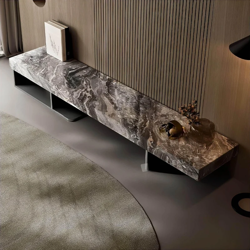 Marble TV Stand - Elegant Living Room Furniture