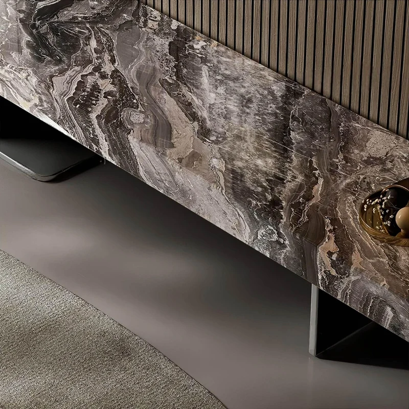Marble TV Stand - Elegant Living Room Furniture