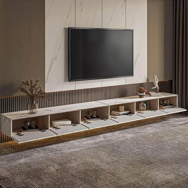 Modern Marble TV Cabinet - Stylish Home Entertainment Center