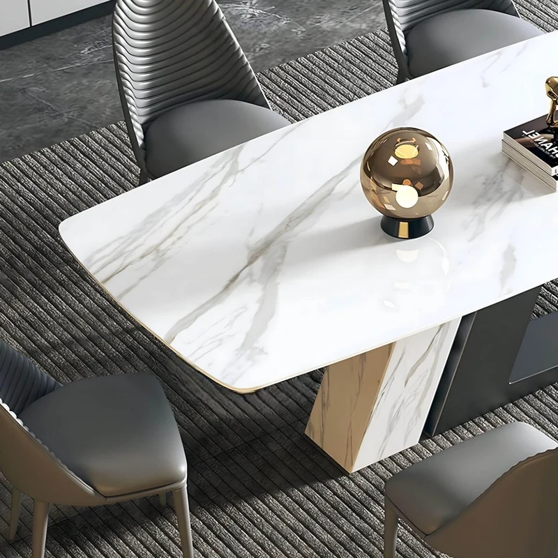 Modern Marble Dining Table - Elegant Round Design