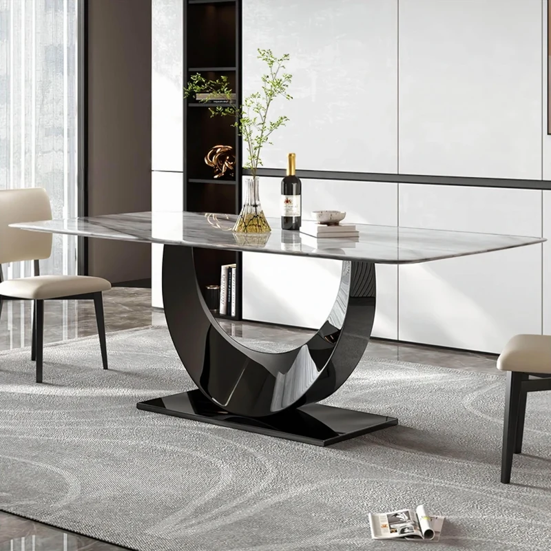 Silvia Marble Dining Table - Modern Elegant Furniture for Chic Dining Spaces
