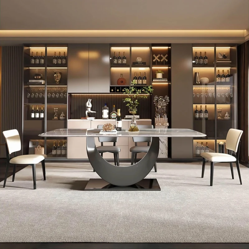 Silvia Marble Dining Table - Modern Elegant Furniture for Chic Dining Spaces