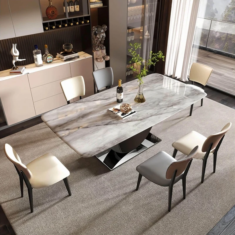Silvia Marble Dining Table - Modern Elegant Furniture for Chic Dining Spaces