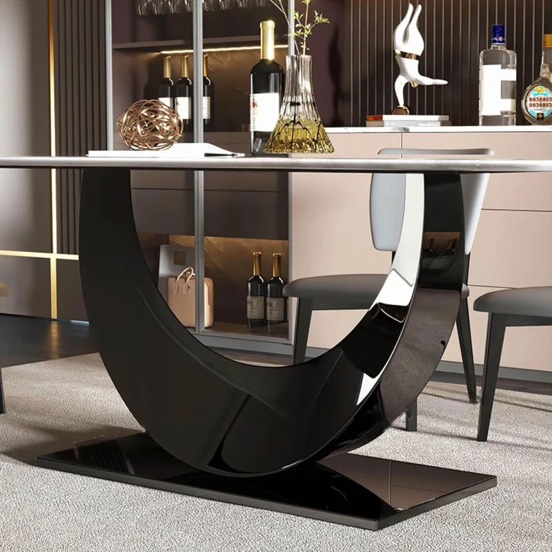 Silvia Marble Dining Table - Modern Elegant Furniture for Chic Dining Spaces