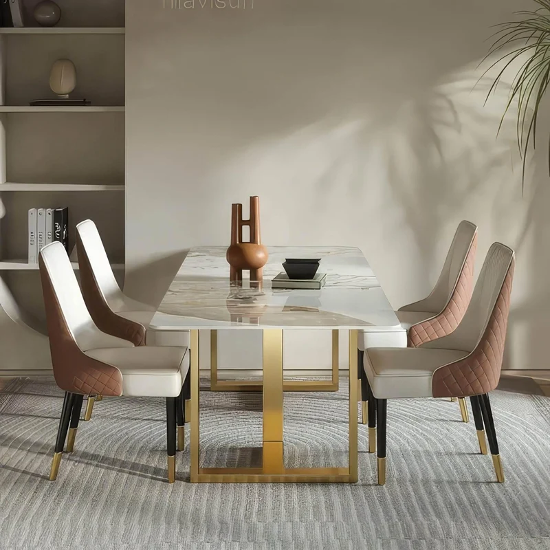 Gold Grandeur Dining Table - Elegant Design