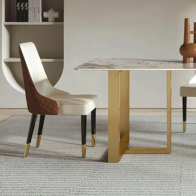 Gold Grandeur Dining Table - Elegant Design